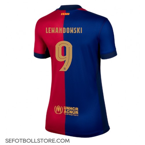 Barcelona Robert Lewandowski #9 Replika Hemmatröja Dam 2024-25 Kortärmad